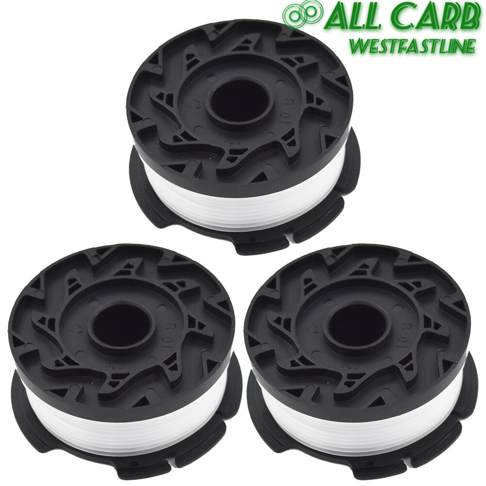 3-Pack Replacement For BLACK+DECKER AF-100-3ZP 30ft 0 .065" Trimmer Spool
