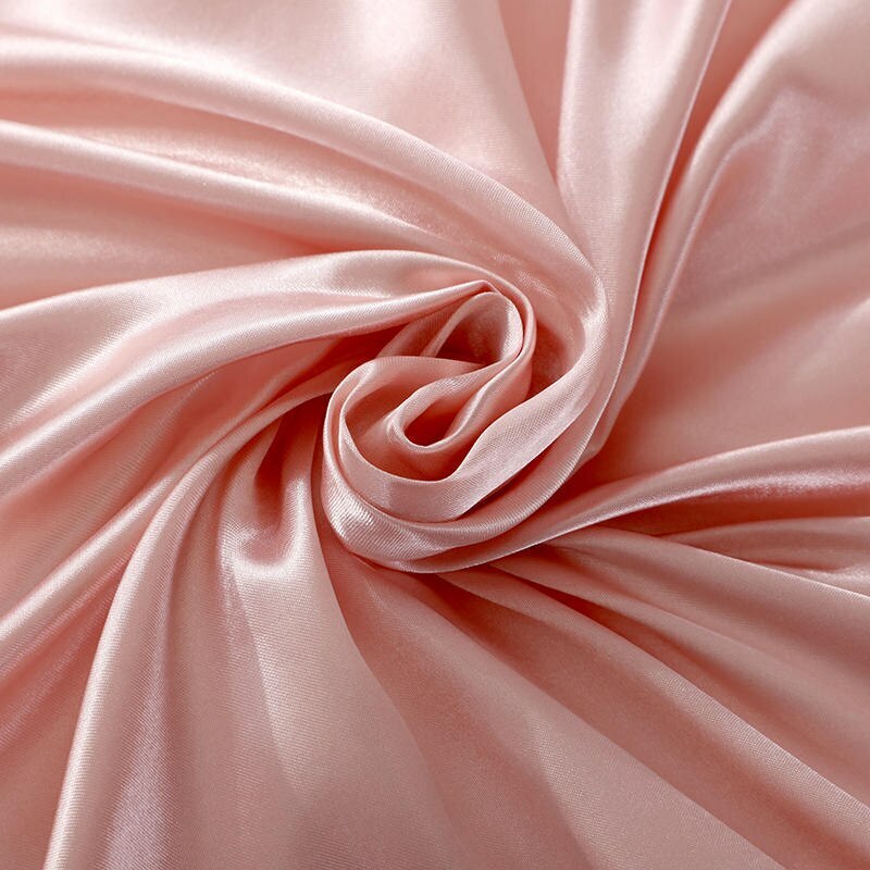 Soft Satin Silk Flat Bed Sheet Pure Imitation Bedding Sheet Home Textile Bed Set gallery