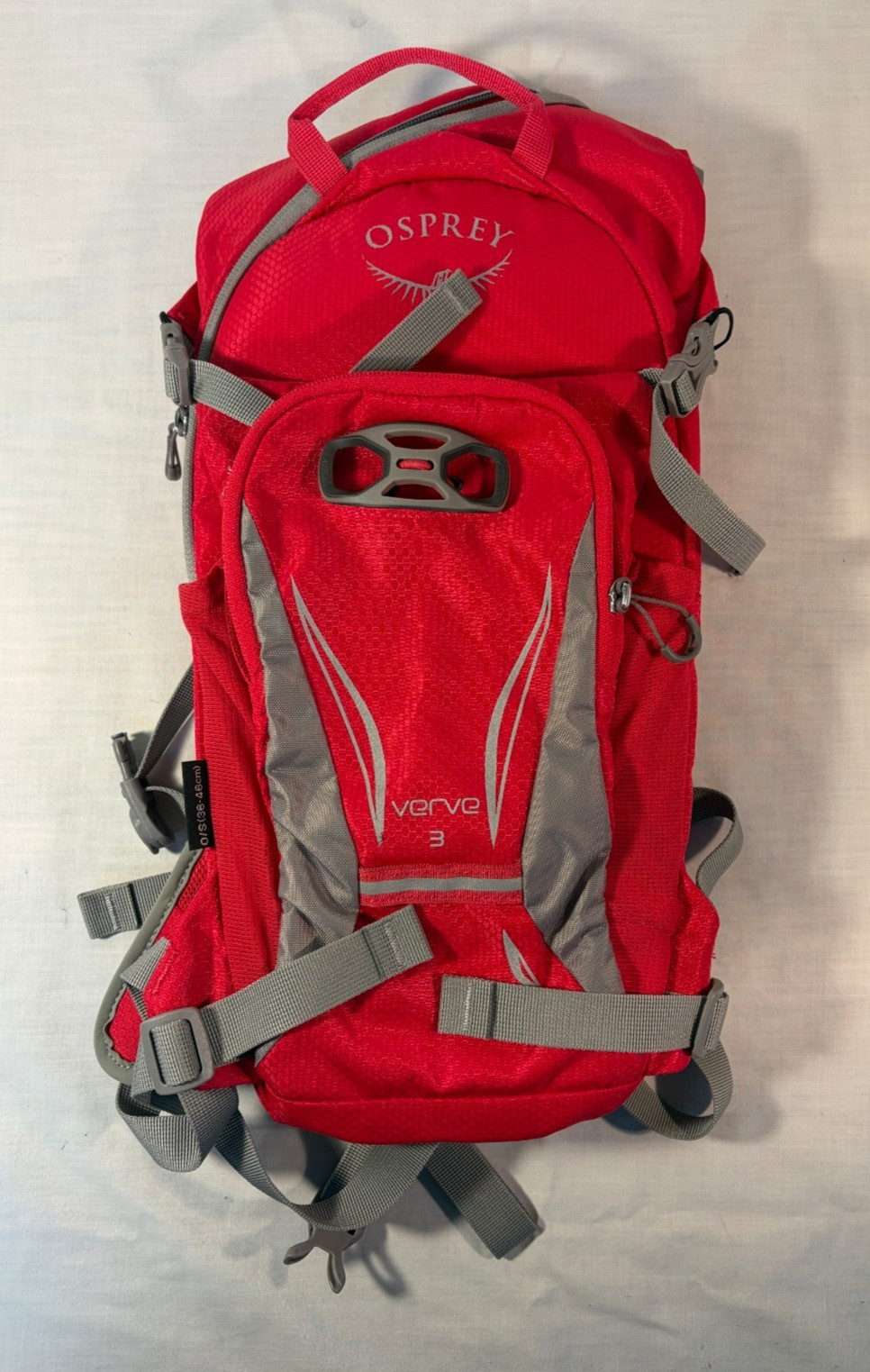 New OSPREY Verve 3 Hydration Backpack Running Hiking Red