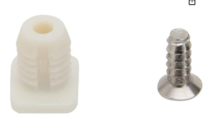 Silverline 8mm Plastic Hinge Dowel Inserts with Screws, 50 Pcs-100Pcs gallery