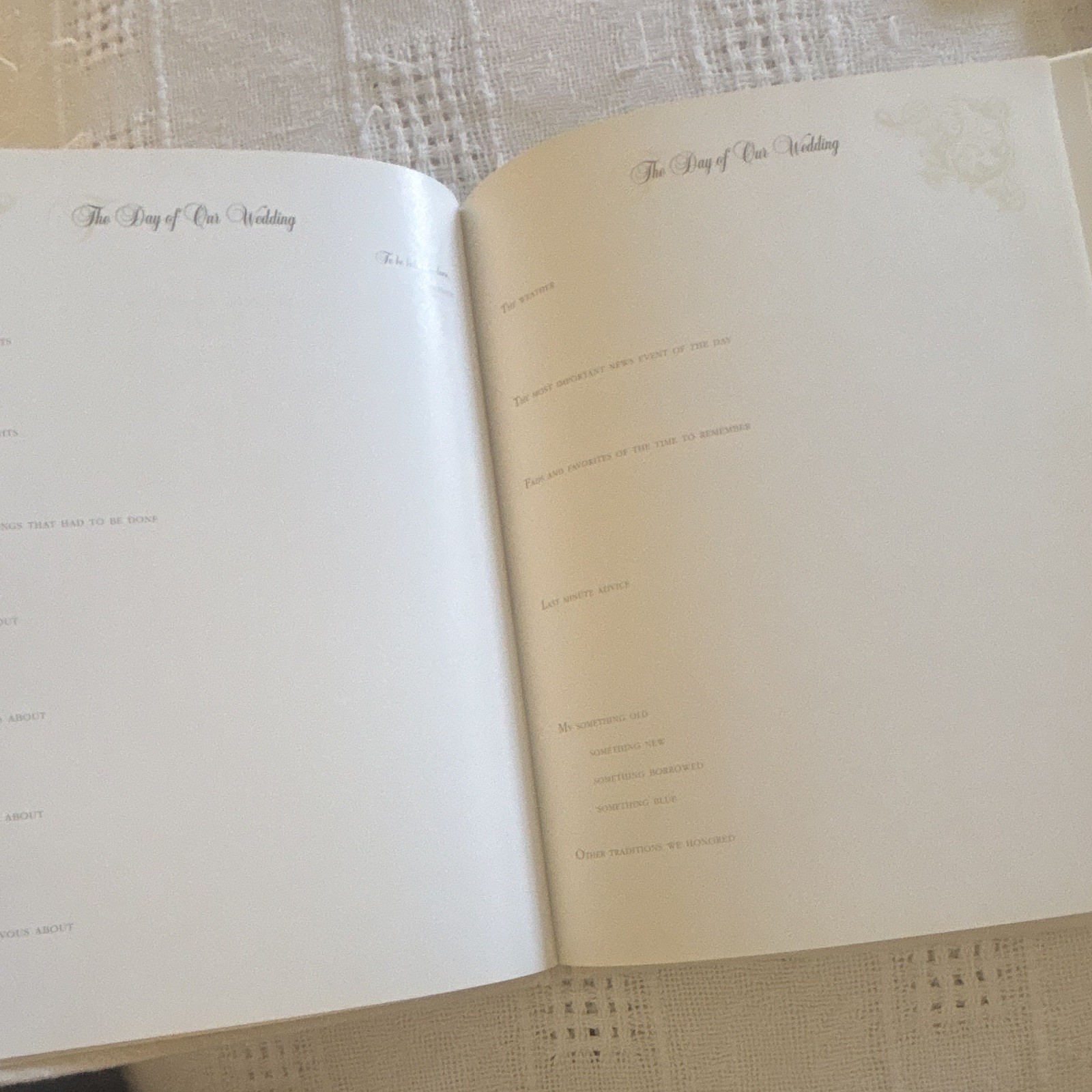 Ivory Lace Wedding Memory Book Traditional Style, Wedding Album gallery