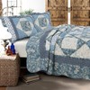 Moyers Blue Real Patchwork 100%Cotton 3-Piece Quilt Set, Bedspread, Coverlet gallery