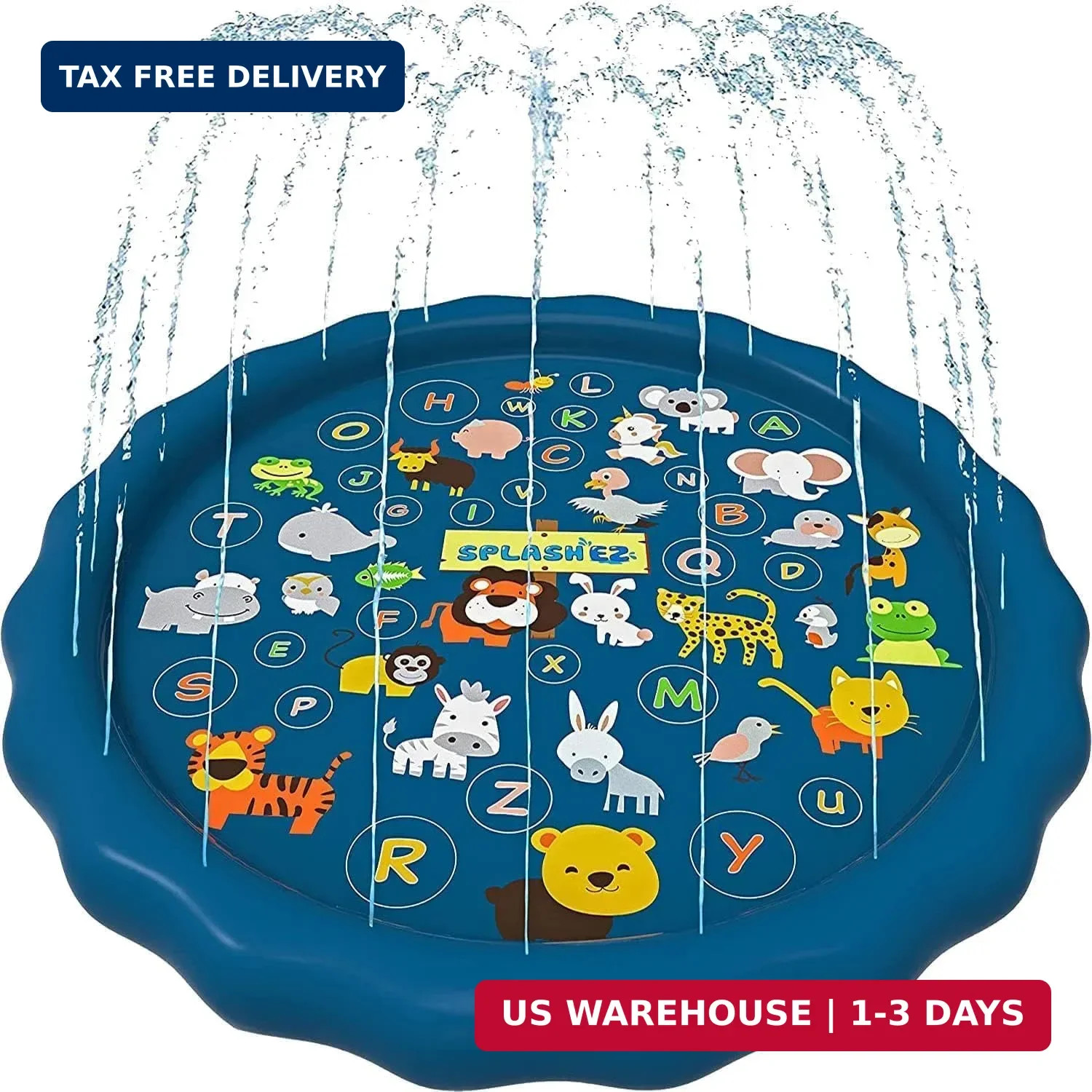 SplashEZ 3-in-1 Splash Pad, Sprinkler for Kids & Baby Pool for Learning - Toddle gallery