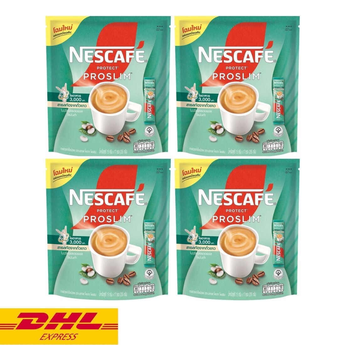 4x Nescafe Proslim Protect Instant Coffee Stick 3in1 Diet Slimming with Fiber gallery