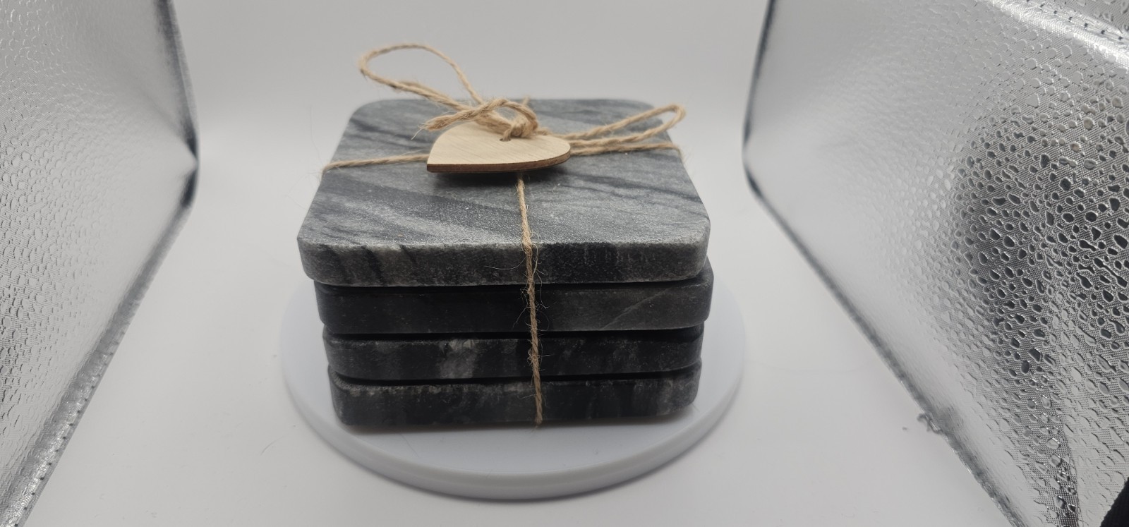 4x4 Marble Coasters Set gallery