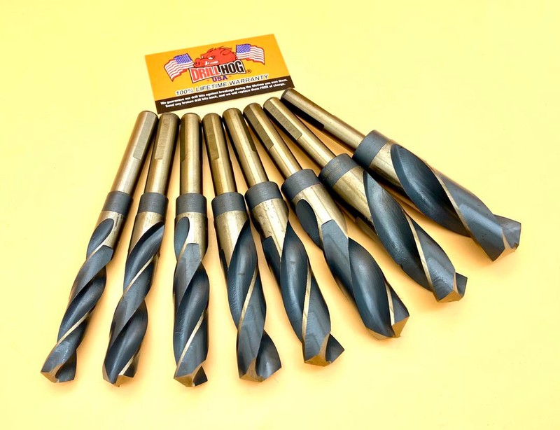 8 Pc Silver & Deming Drill Bit Set 9/16" ~ 1" Jumbo Drill Hog® Lifetime Warranty gallery