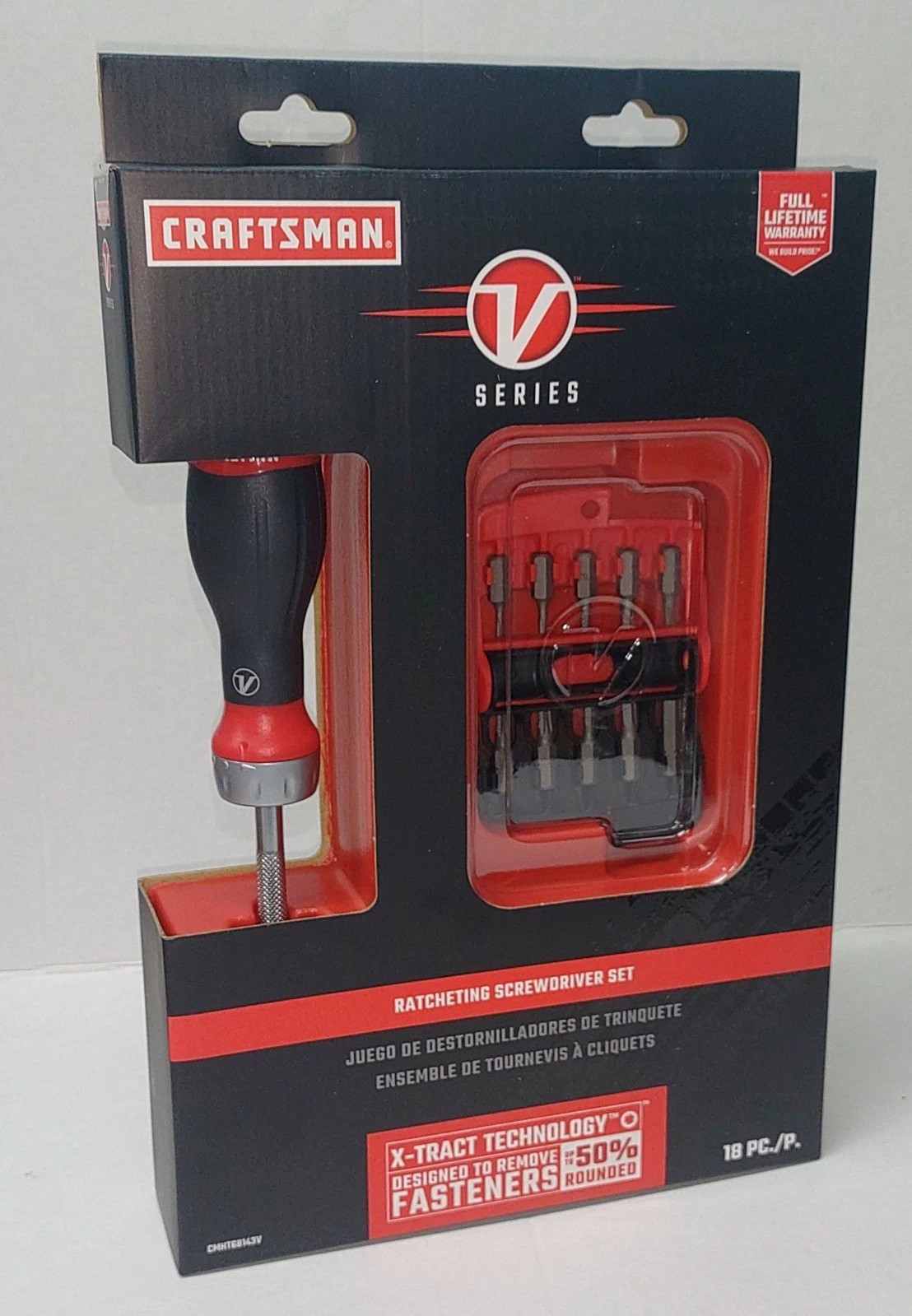 Craftsman V-Series 18 Piece Ratcheting Screwdriver Set Assorted Bits CMHT68143V gallery