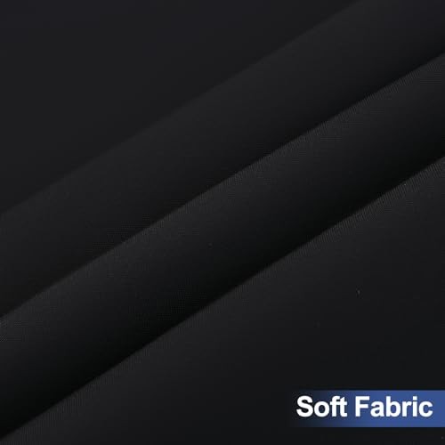 2 Pack Rectangle Table Cloth, Elastic Fitted 72" X 30" (Rectangular) Black gallery