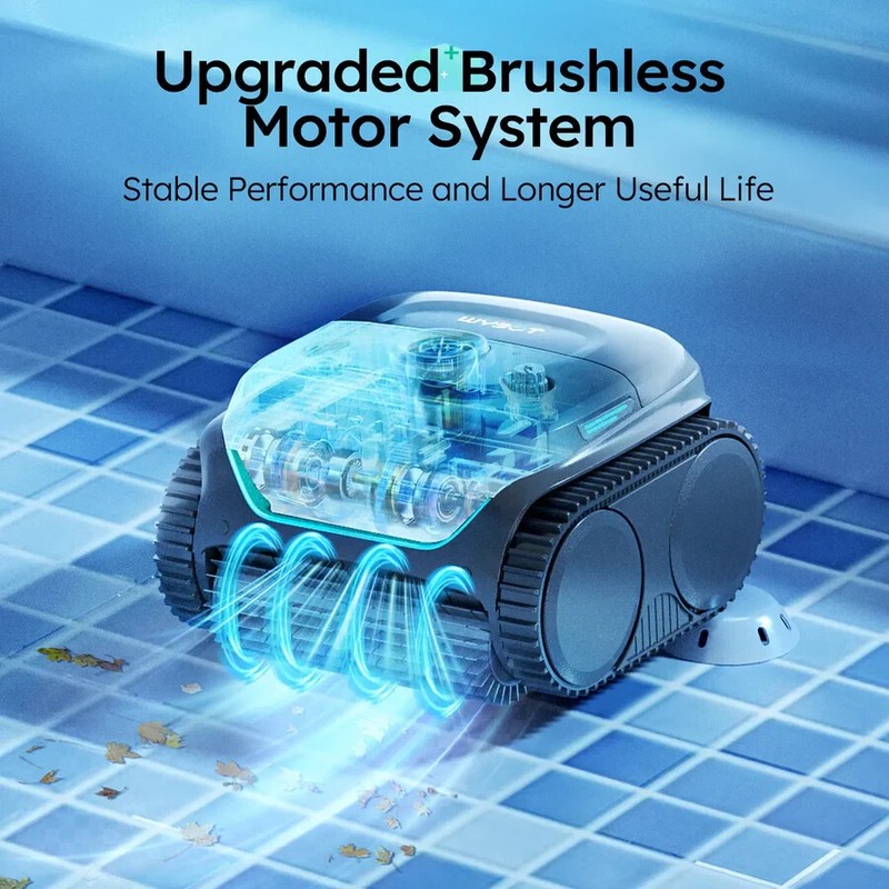 WYBOT C2 Robotic Pool Cleaner, Cordless Pool Vacuum for Inground Pools gallery