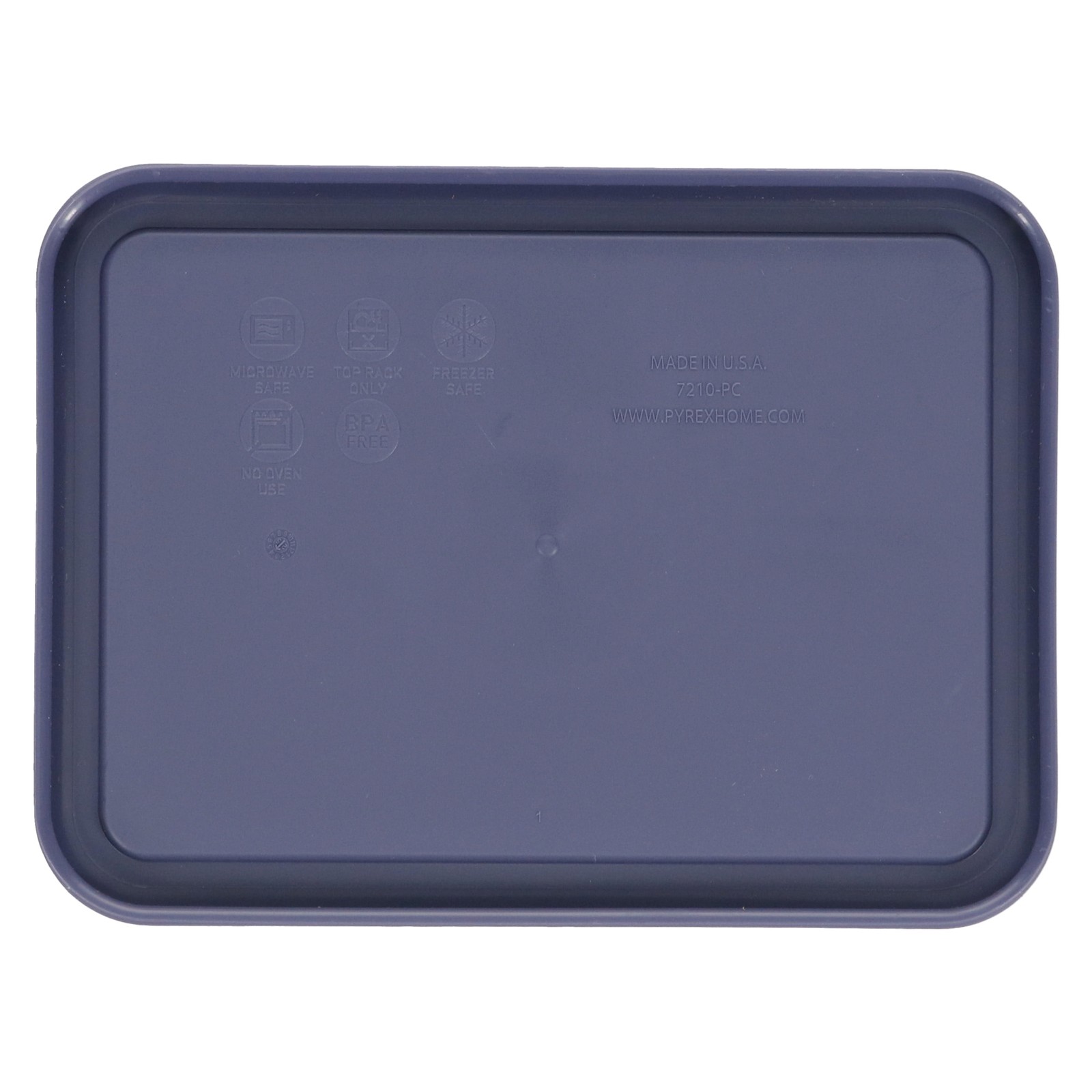 Pyrex 7210-PC 3-Cup Blue River Fog Plastic Food Storage Replacement Lid gallery