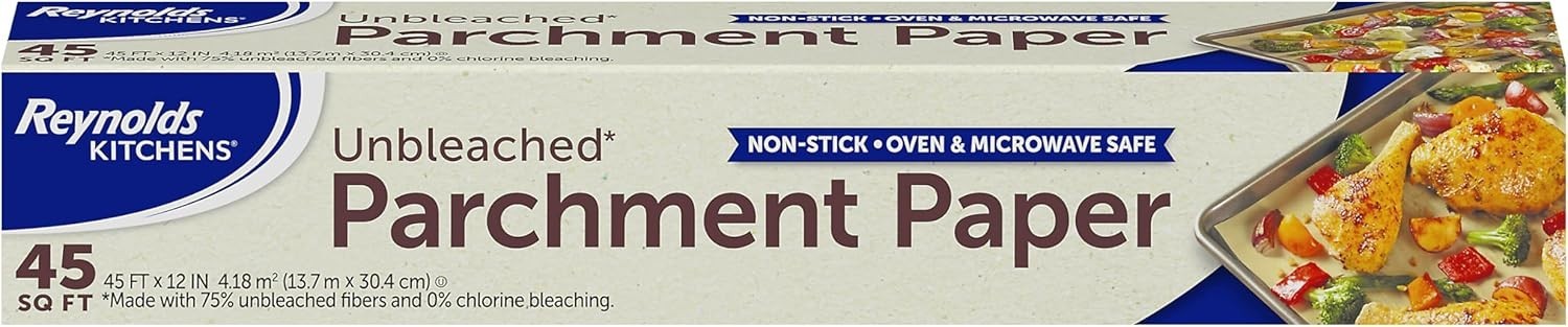 Reynolds Kitchens Unbleached Parchment Paper Roll Non-Stick Baking Paper Oven Sa gallery