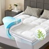Queen Size Memory Foam Mattress Topper 4" 2 in 1 Dual-Layer Cooling CertiPUR‑US gallery