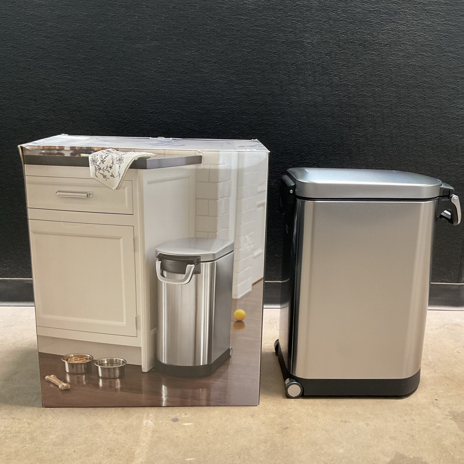 Simplehuman Food Storage Container Brushed Stainless Steel (CW1886) New Open Box gallery