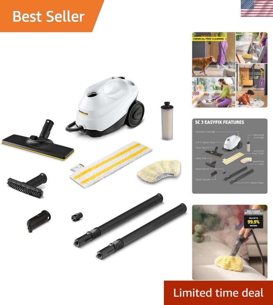 SC 3 Easy Fix Steam Cleaner: Effortless Chemical-Free Cleaning for Hard Surfaces
