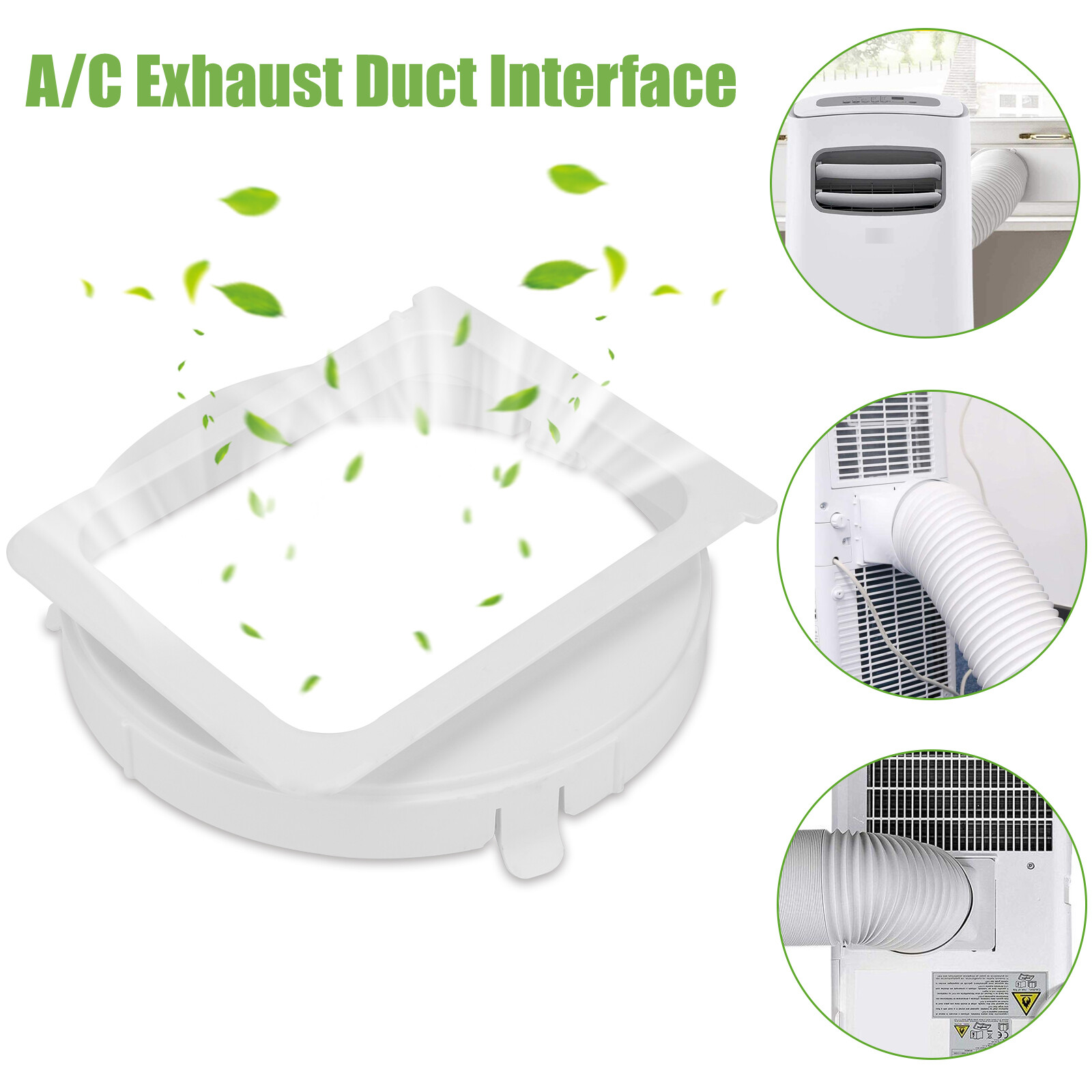 Exhaust Duct Interface for Portable Air Conditioner A/C Hose Tube Pipe Connector gallery