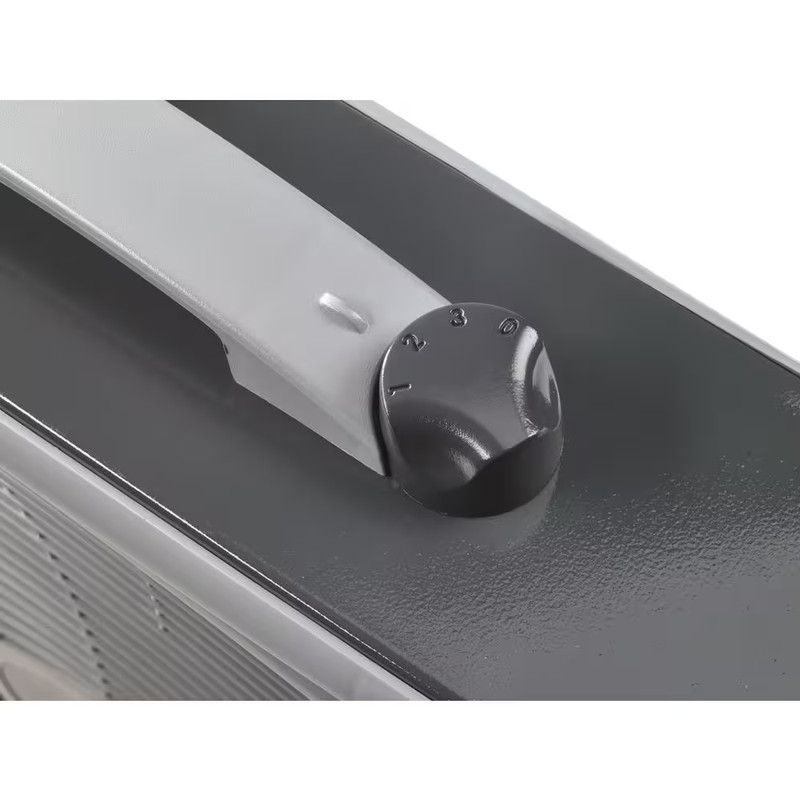 Power plus 20 In. 3 Speed Box Fan for Home in Gray with Weather Shield Design fo gallery