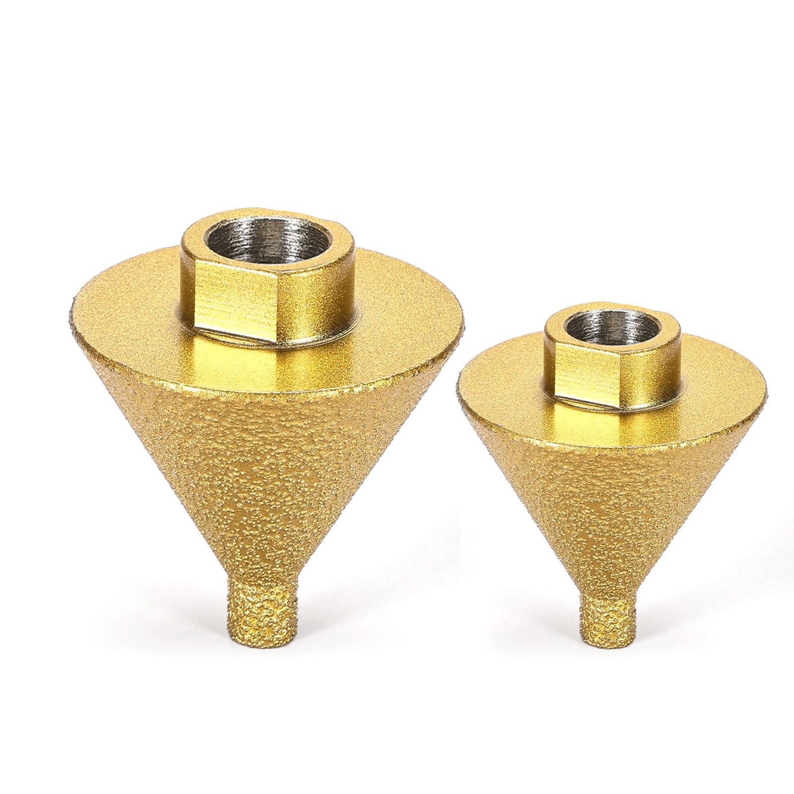 2Pcs Diamond Beveling Chamfer Bit for Angle Grinders, 0-2" + 0-1.5" Dia Count... gallery