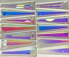 Ab – Asfour Crystal Suncatcher Prisms (3-inch) #505 6-Side Graduated Drop