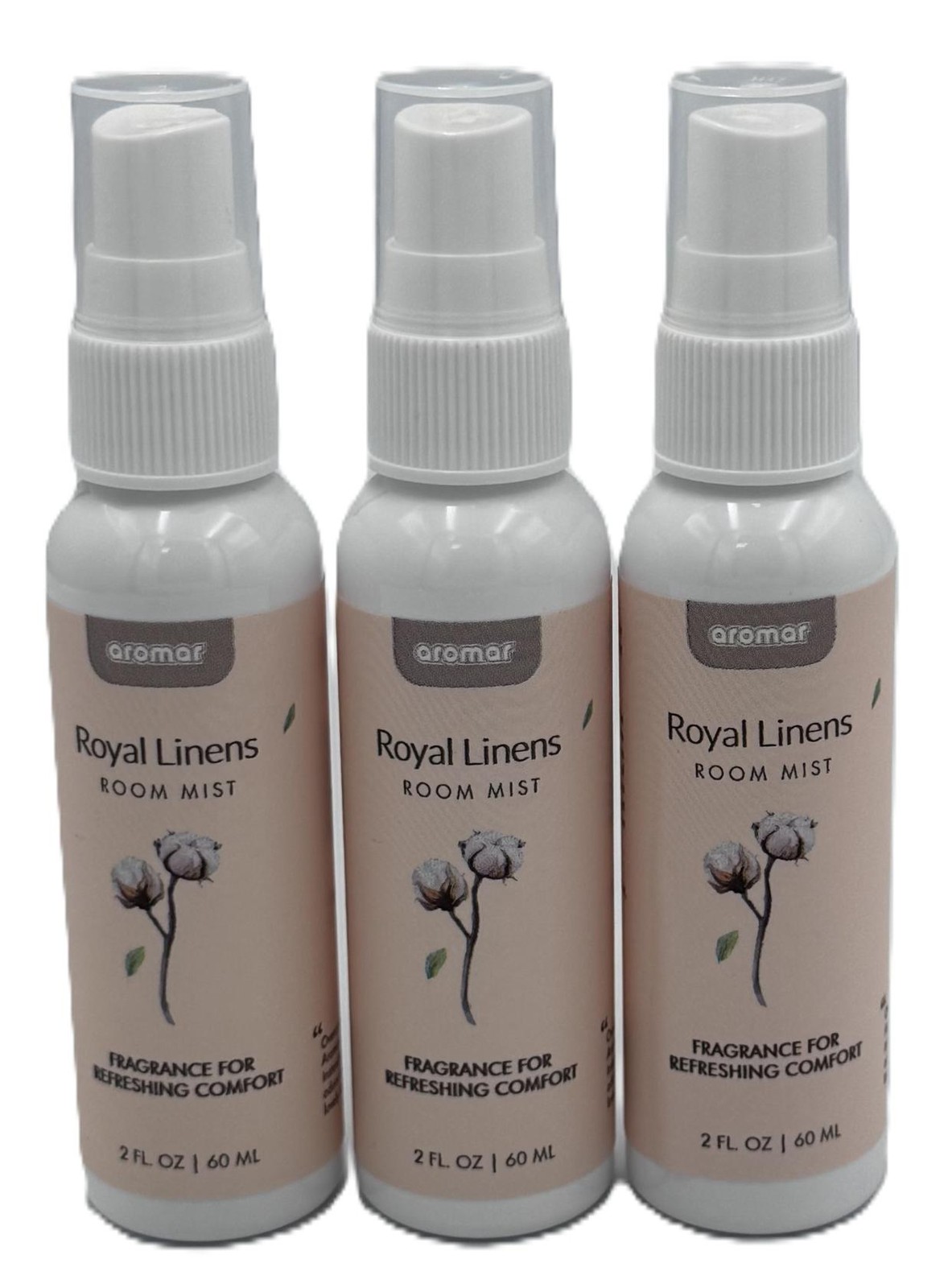 Aromar Royal Linens Room Mist Spray 2oz 3 Pack Air Freshener Home Scent gallery