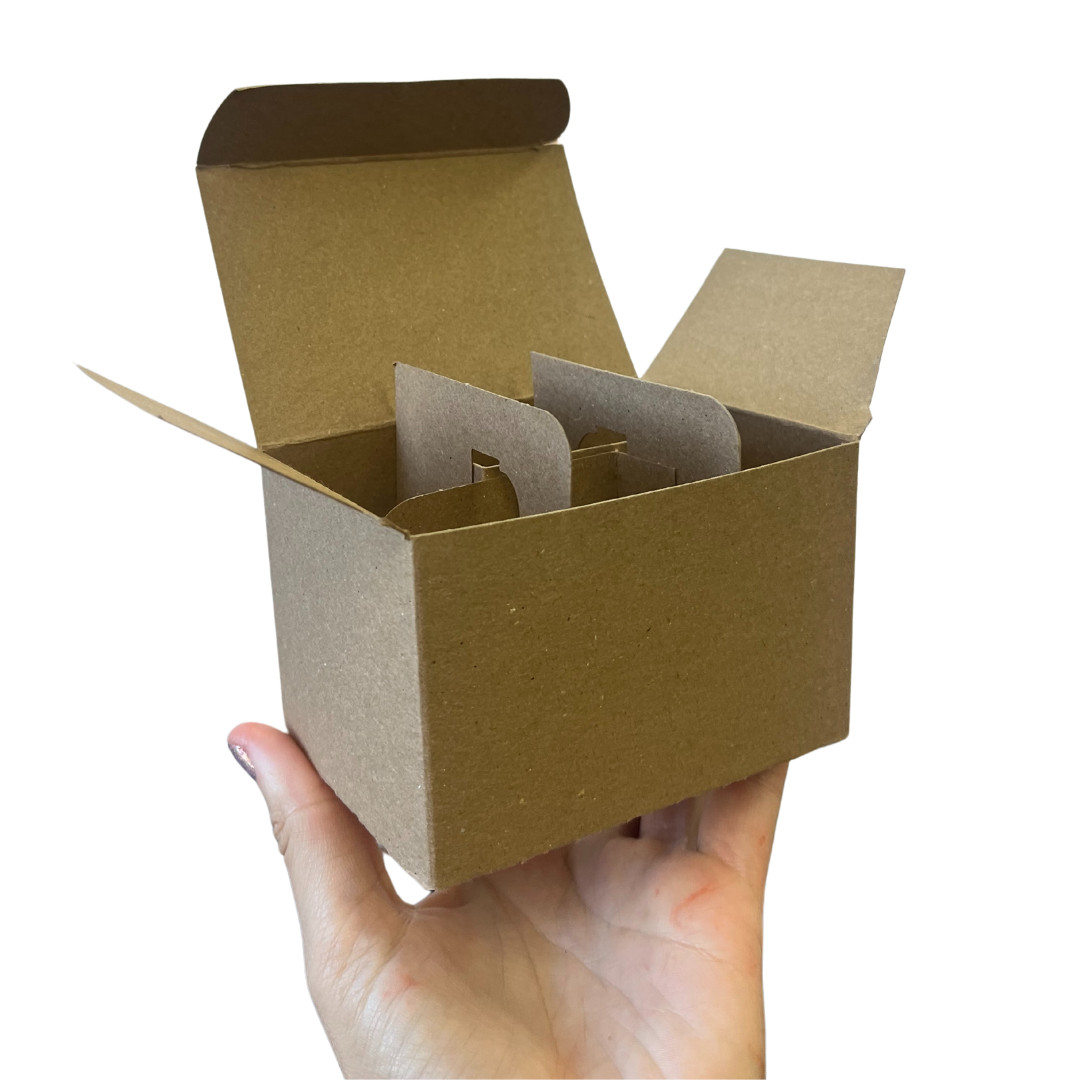 Empty 6 Compartment Box for Nail Polish Bottles - Bottles Not Included gallery