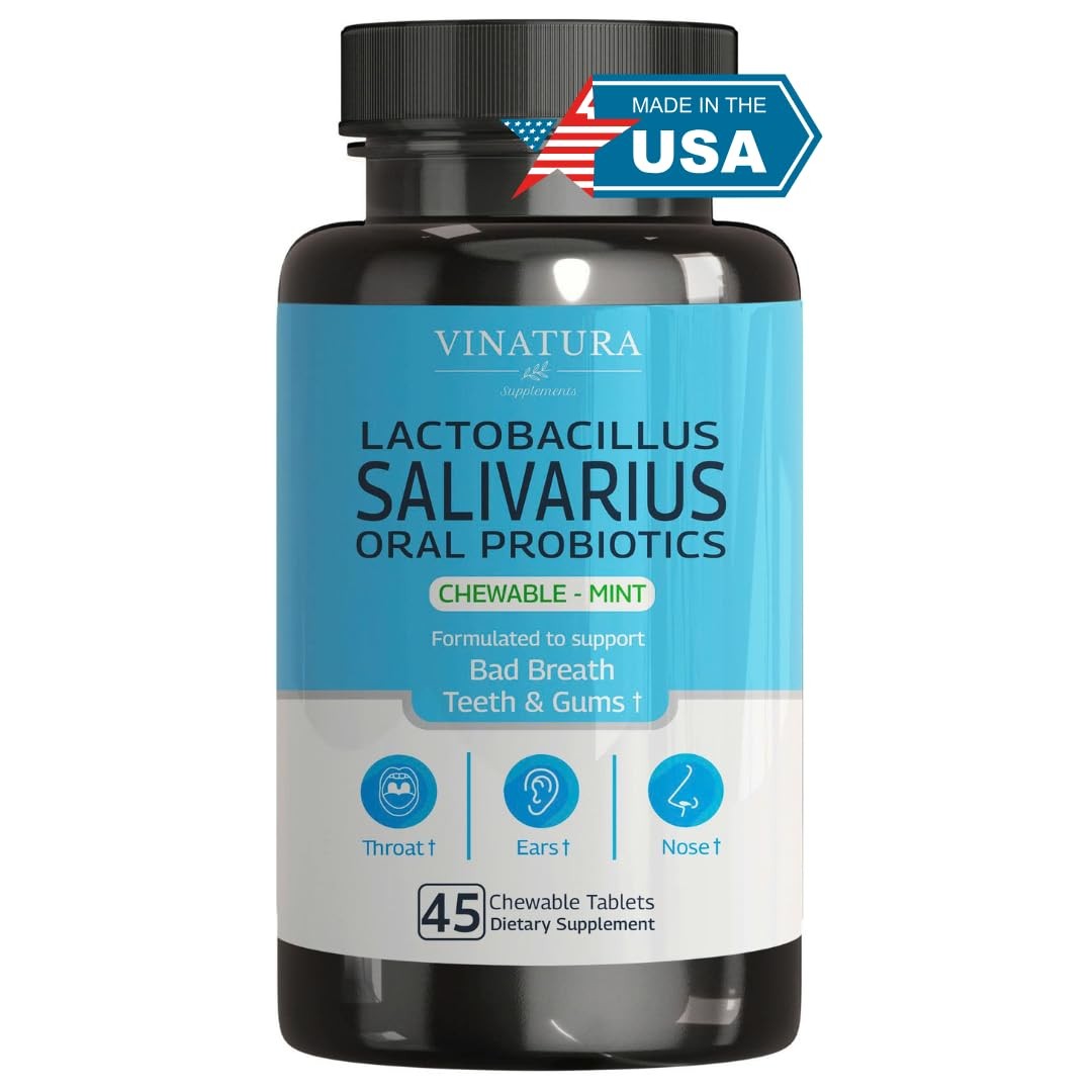 Lactobacillus Salivarius Oral Probiotics - Mouth Bad Breath Treatment for Adu... gallery