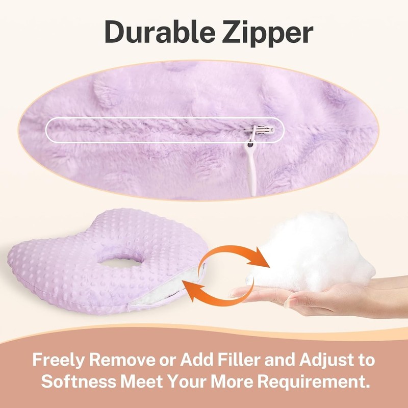 Ear Piercing Pillow for Side Sleepers - Donut Pillow for Ear Pain Relief gallery