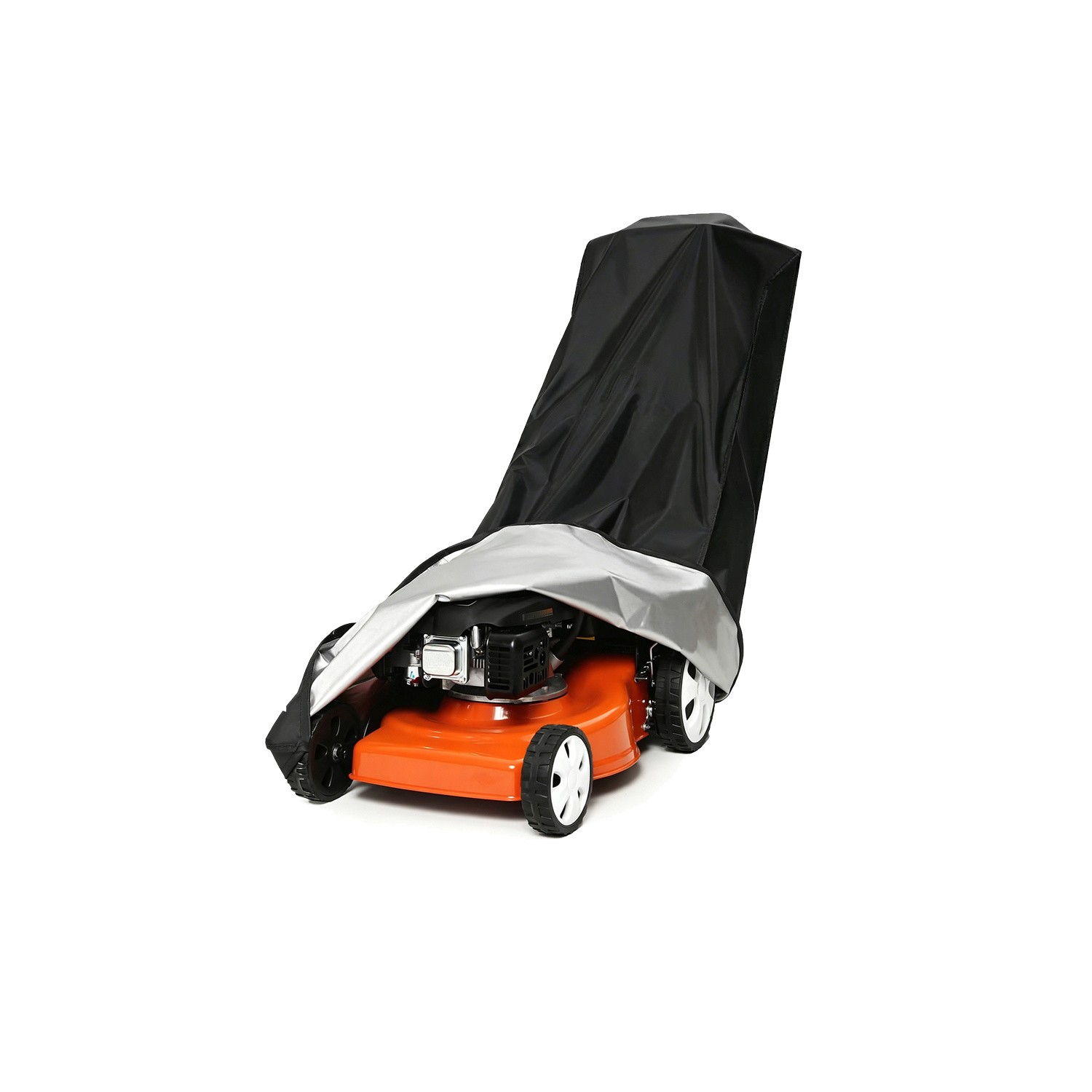 Waterproof Lawn Mower Cover - Dust & UV Shielding with Drawstring & Storage Bag gallery