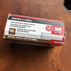 Porter Cable 1″ 18 Ga. Galvanized Brad Nails QTY: 5000 (PBN8100) FS