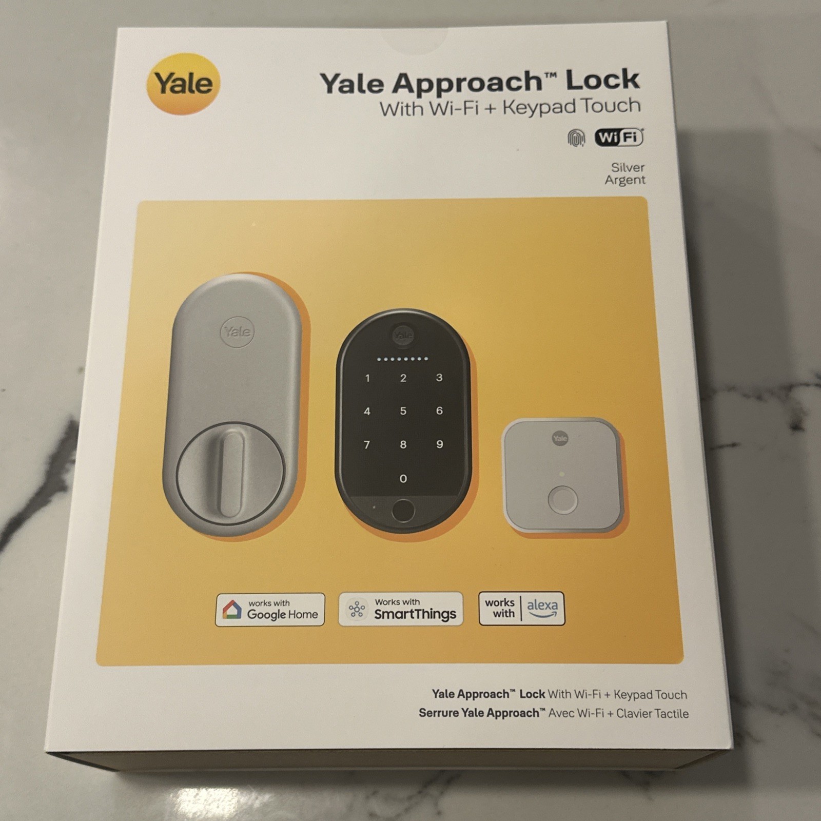 Yale Approach Smart Lock Wi-Fi Bluetooth Keypad New Silver Argent gallery