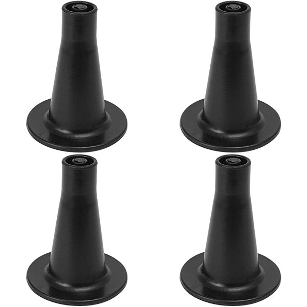 Leg Daddy 3-5/8" Tall Cone Shaped Replacement Bed Frame Feet, Set of 4 gallery