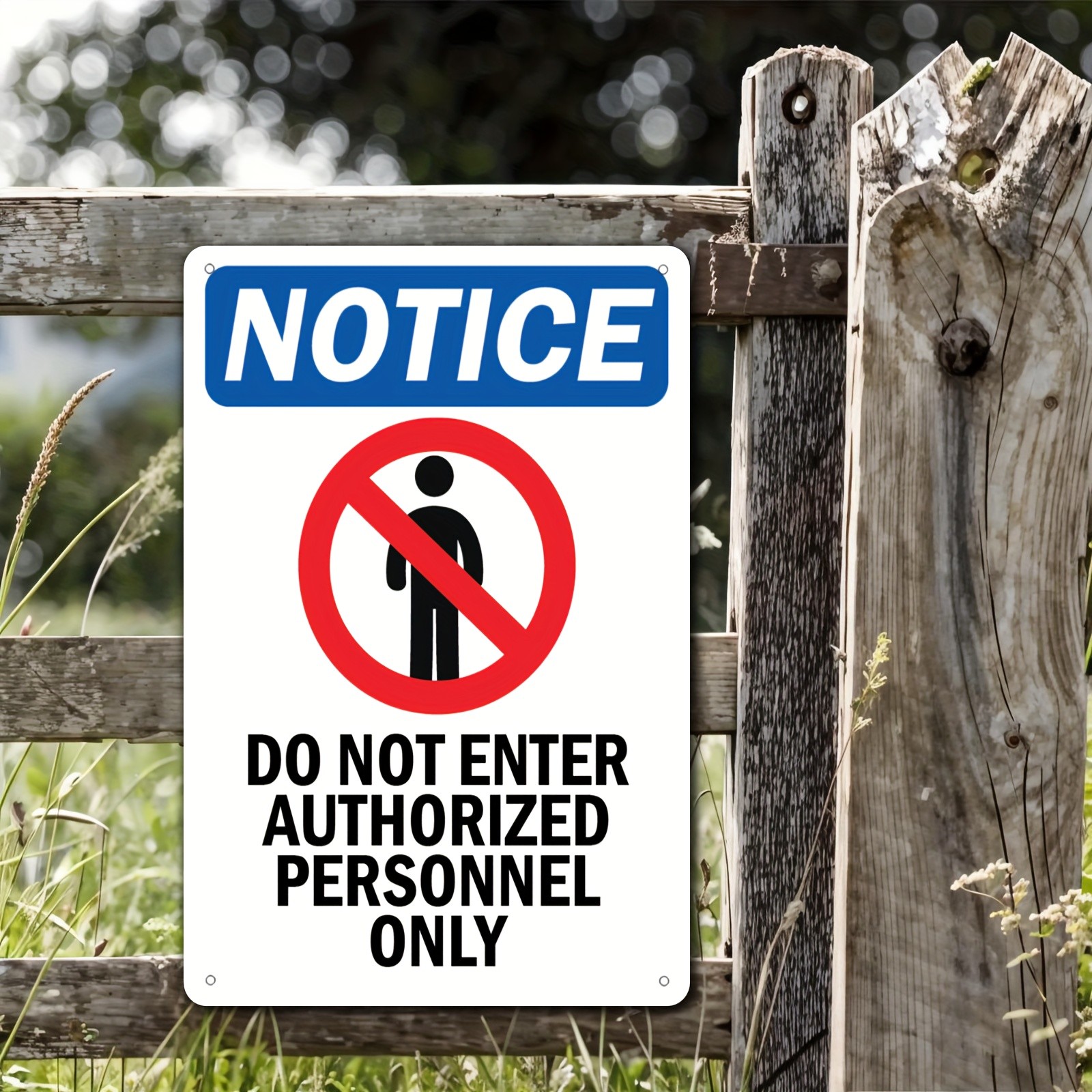 Metal Warning Sign 20x30cm 8x12in Flat Wall Decor gallery