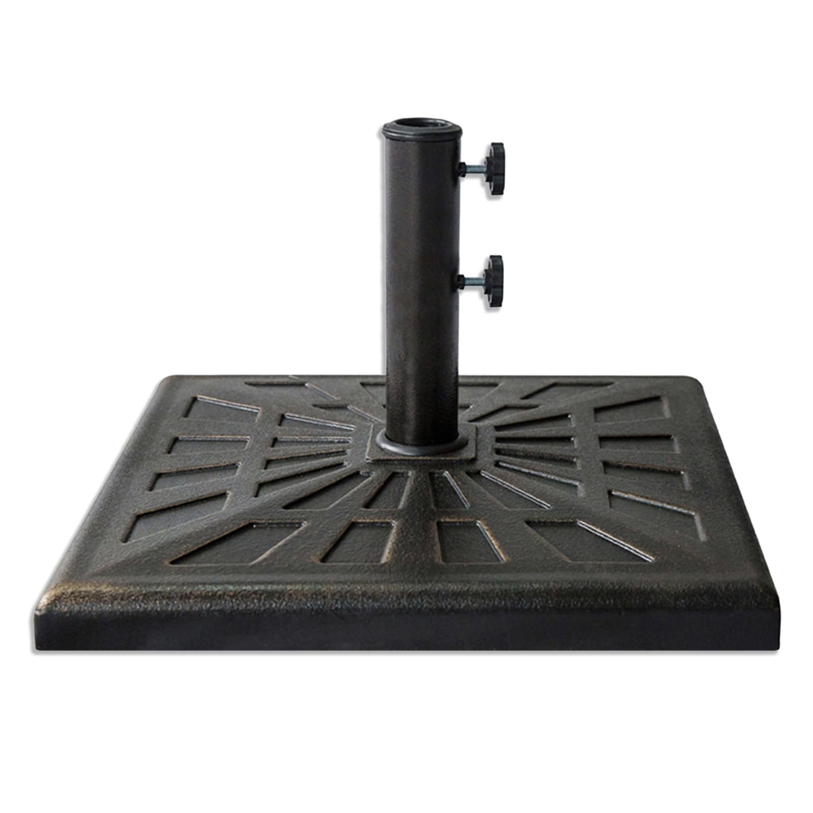 42 lb Heavy Duty Umbrella Base, Square Resin Patio Stand Weight for Outdoor M... gallery