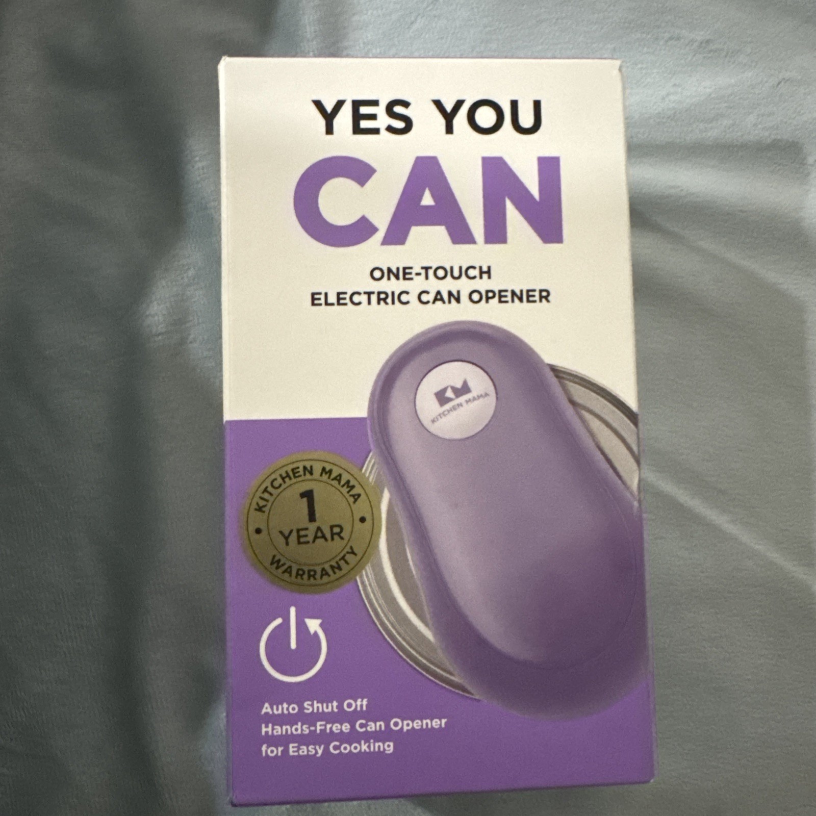 Kitchen Mama Yes You Can - One Touch Electric Can Opener purple gallery