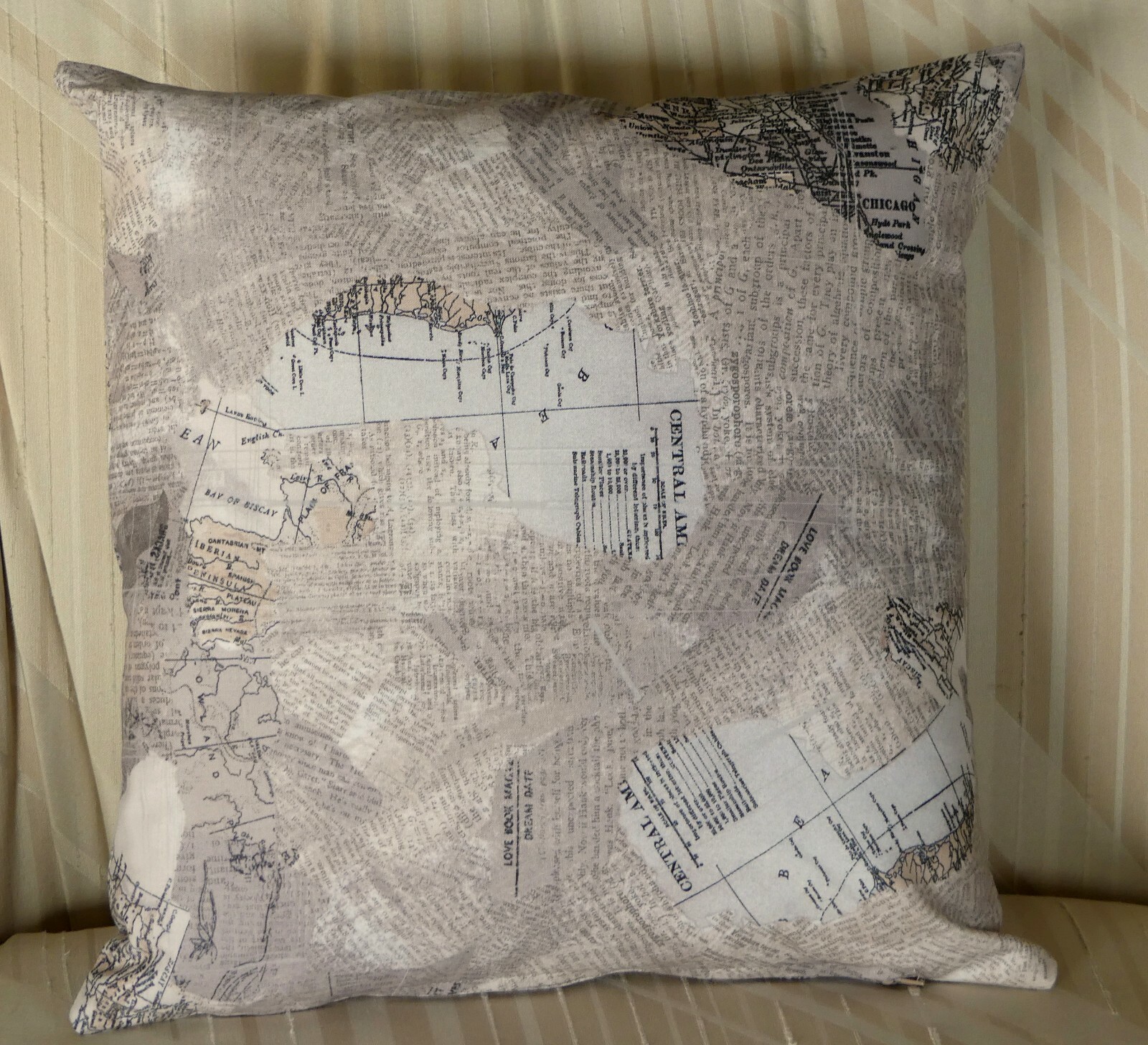 Embroidered Zombie Santa Christmas Pillow, 13.5x13.5" Zippered opening 2 Options gallery