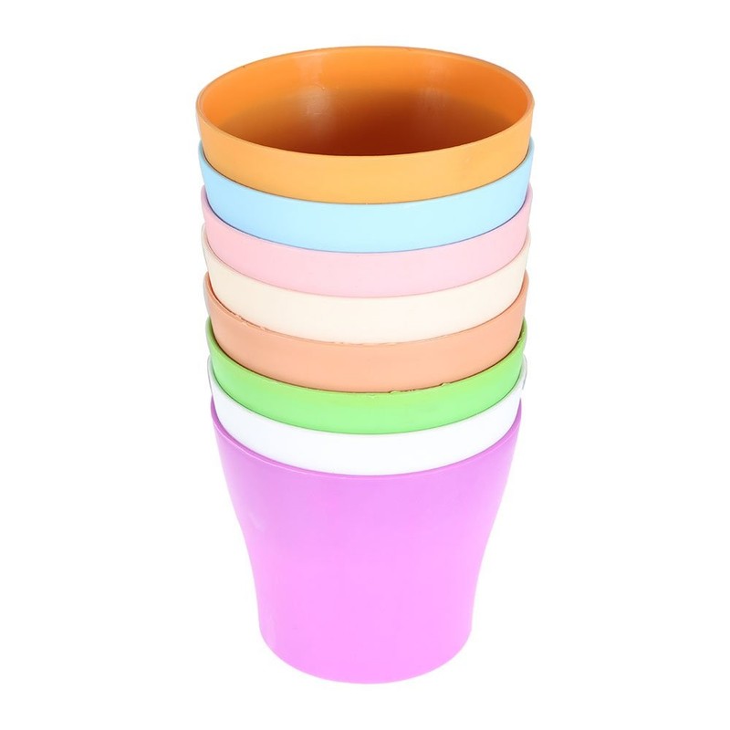 8 × Plastic Plant Container Colorful Plant Flower Pots Nursery Seedlings 6.7In gallery
