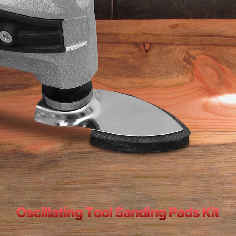 30PCS 40mm Triangular Finger Oscillating Multi Tool With 1 X Sanding Pads Set gallery