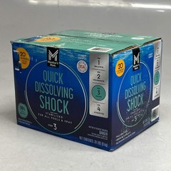 MEMBER’S MARK Quick Dissolving Shock 20lb with 10 Test Strips Blue
