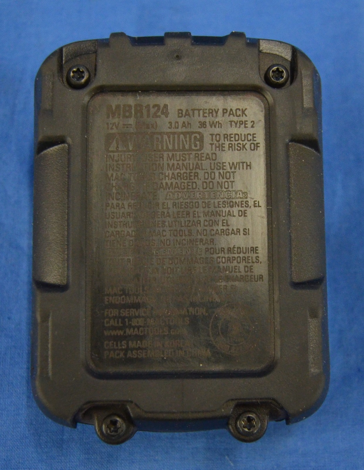 Mac Tools MBR124 3.0 Ah Battery Pack 12v gallery