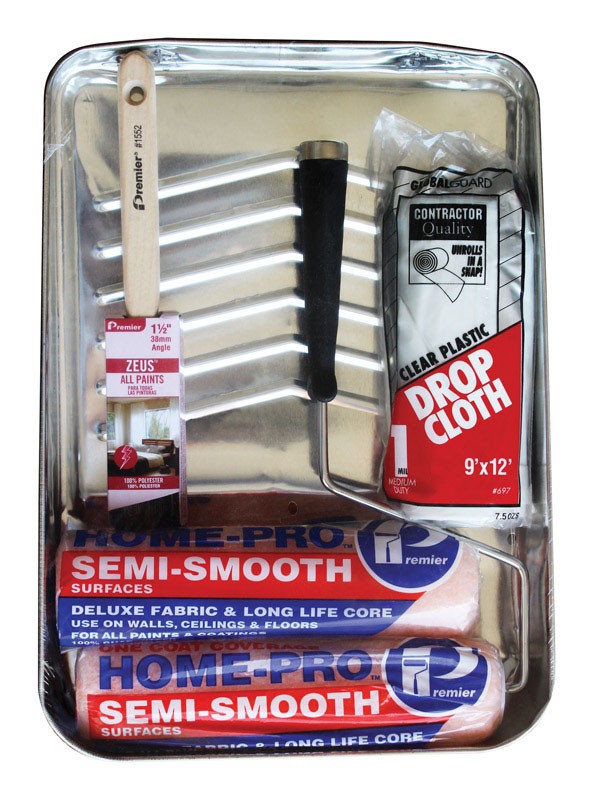Premier 6DX Home-Pro Silver Metal Rectangle Paint Tray Set 9 W x 12 L in. gallery