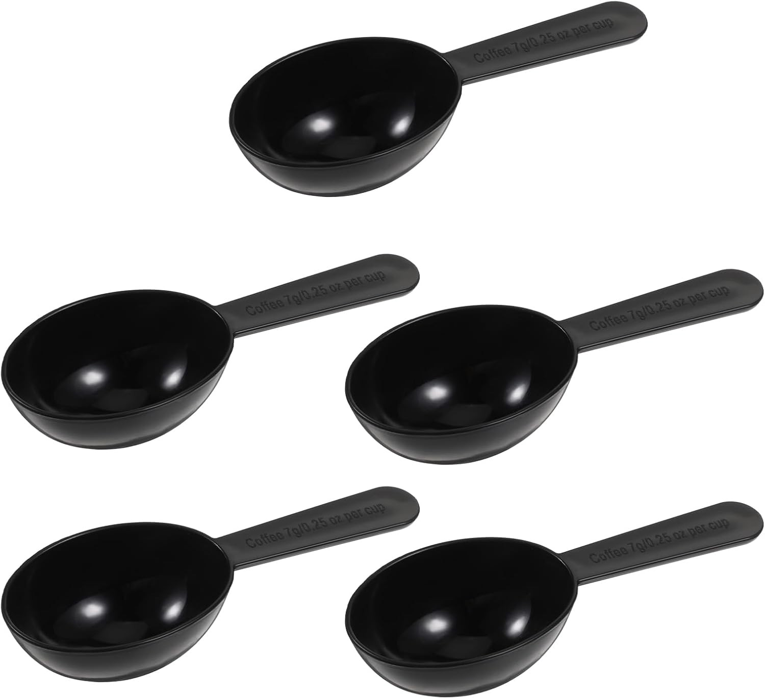 Plastic Coffee Measuring Spoons, 5 Pack Tablespoon Measuring Spoon 7g Short gallery