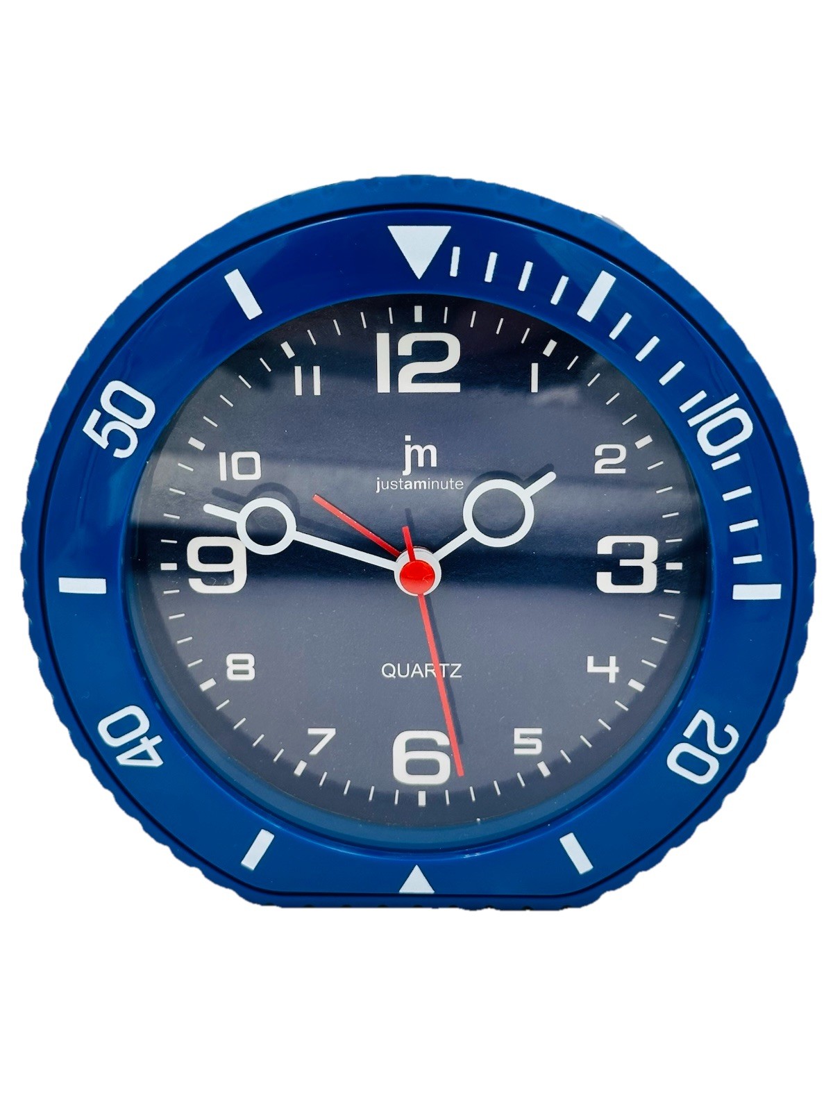 JustMinute By Lowell Quartz Alarm Clock 13cm With Ringtone BLUE Brand New gallery
