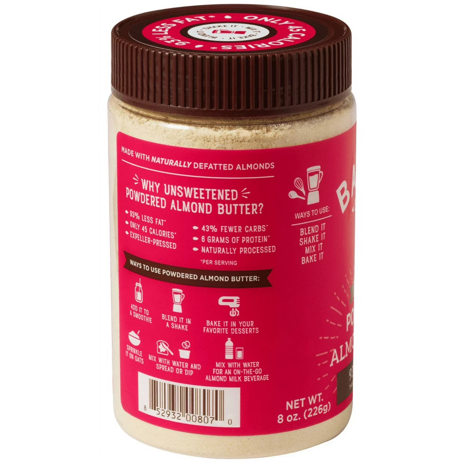 Barney Butter Unsweetened Powdered Almond Butter, 8oz gallery