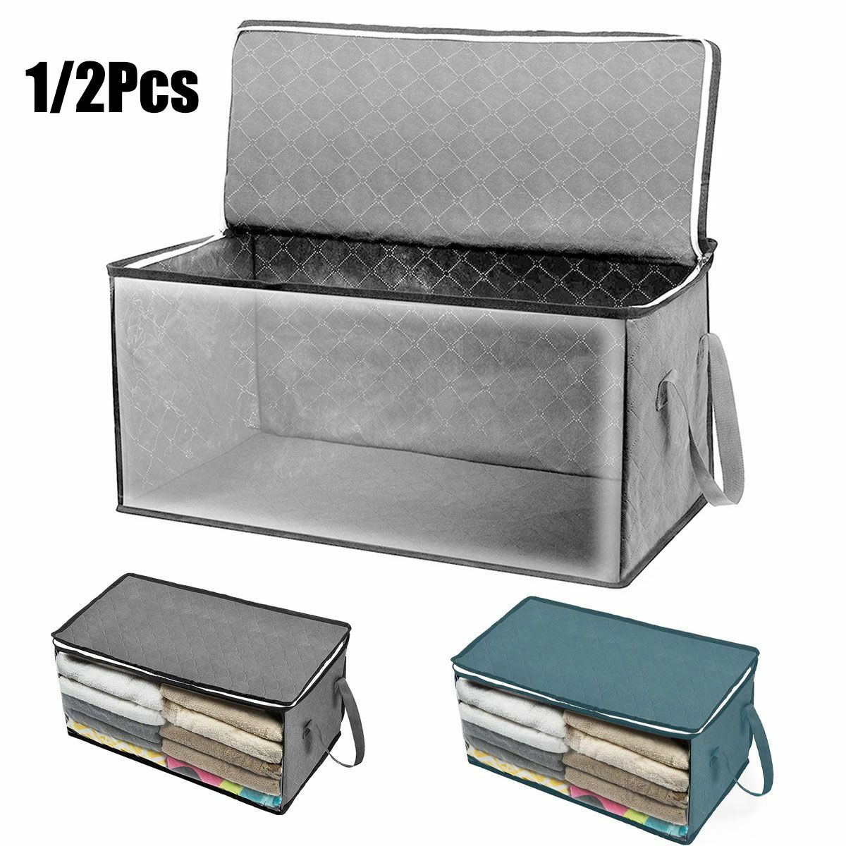 Anti Dust Large Storage Bag Clothes Quilt Blanket Storage Sort Home Organizer gallery