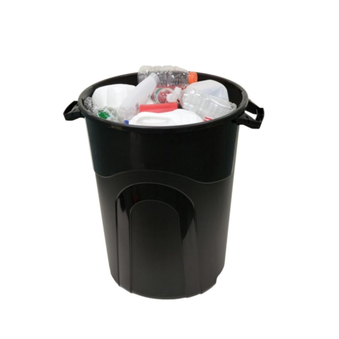 Hyper Tough 32 Gallon Heavy Duty Injection Molded Trash Can with Click Lock Lid gallery