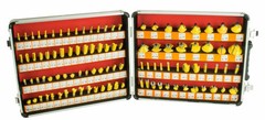 Erie Tools 100 PC 1/4″ Shank Router Bit Set Tungsten Carbide Kit