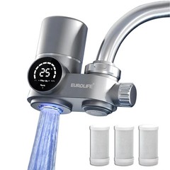Combo , LED Sink Water Filter with UV Light and Real Time Filter Life Indicat…