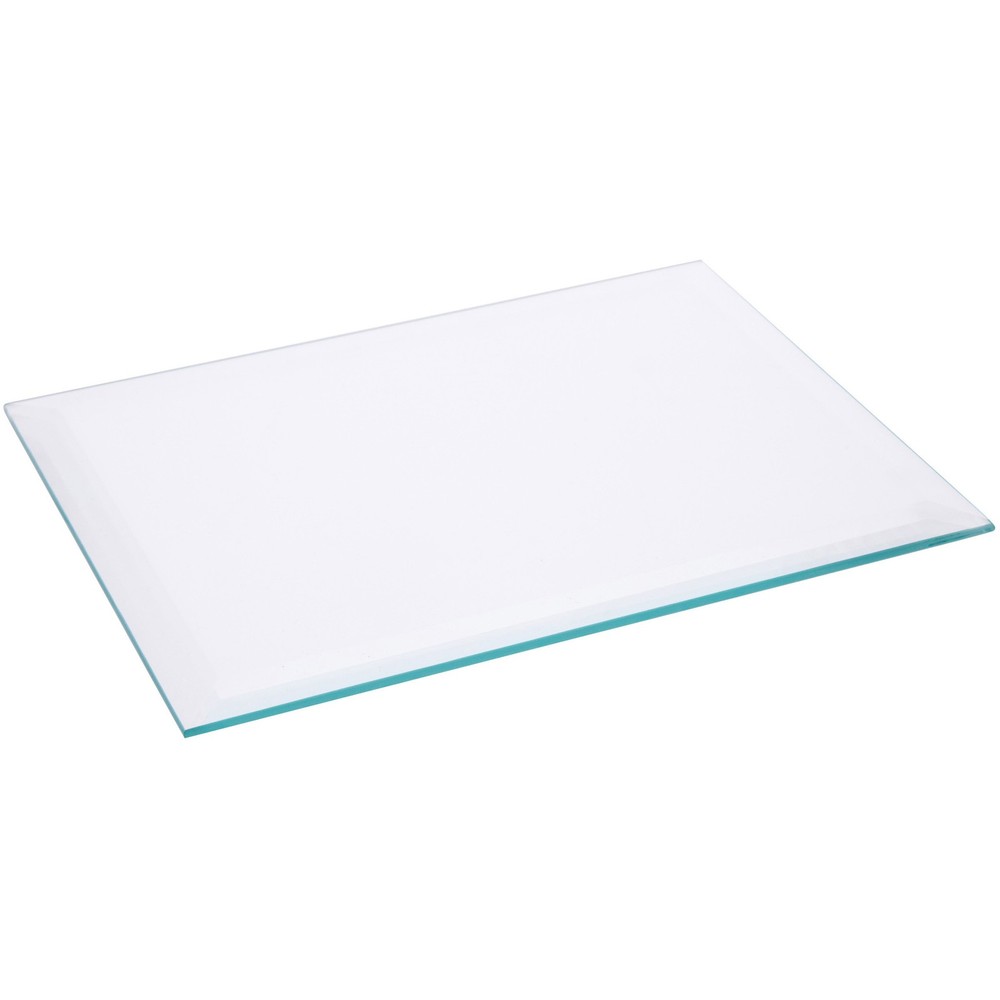 Plymor 6" x 8" Rectangle, 5mm Thick Beveled Clear Glass