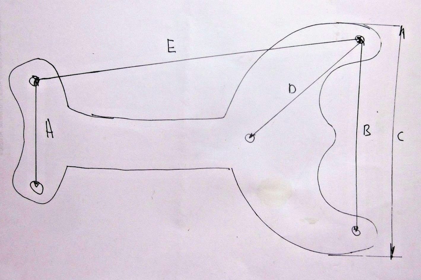 Ceiling Fan Paddle K White Bracket Arm Width = 4-7/16" See Sketch 1 Vintage gallery