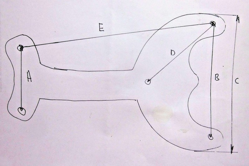 Ceiling Fan Paddle K White Bracket Arm Width = 4-7/16" See Sketch 1 Vintage gallery