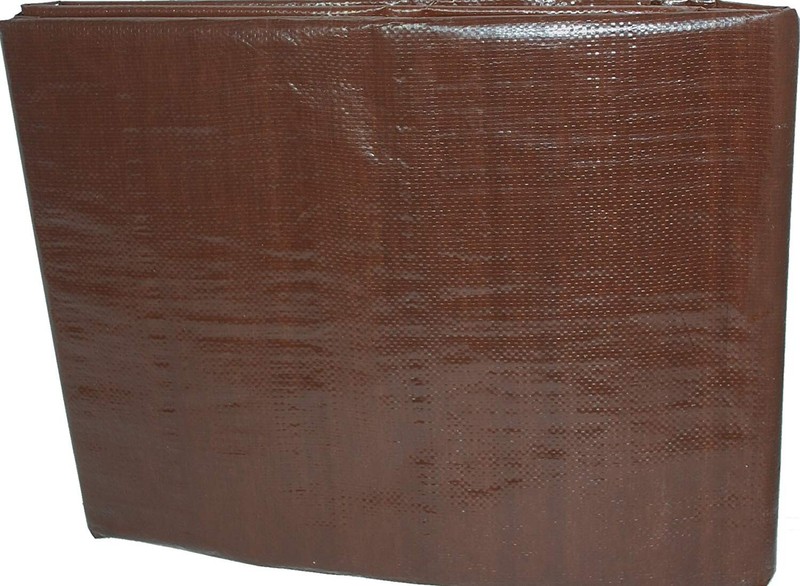 12' x 12' Multipurpose Waterproof Brown Poly Tarp Tarpaulin Cover With Grommets gallery